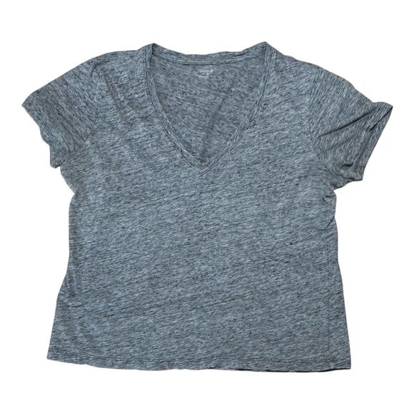 Madewell Gray V-Neck T-shirt, M - Picture 1 of 3